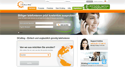 Desktop Screenshot of dcalling.de