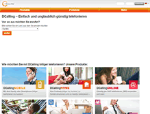 Tablet Screenshot of dcalling.de